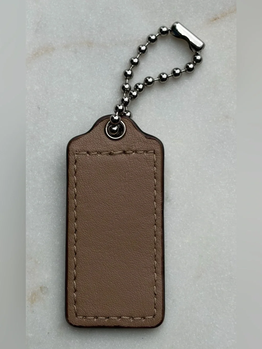 Coach Hangtag Taupe Nickel Replacement